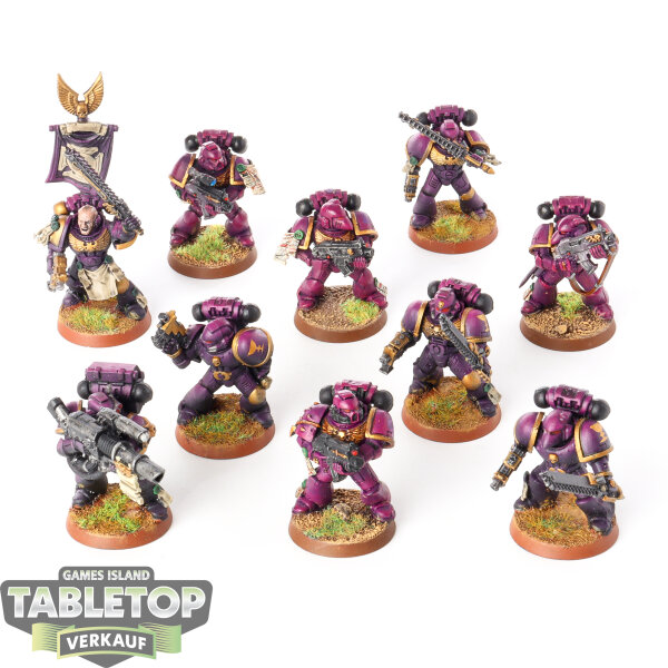 Space Marines - 10 Tactical Squad - bemalt