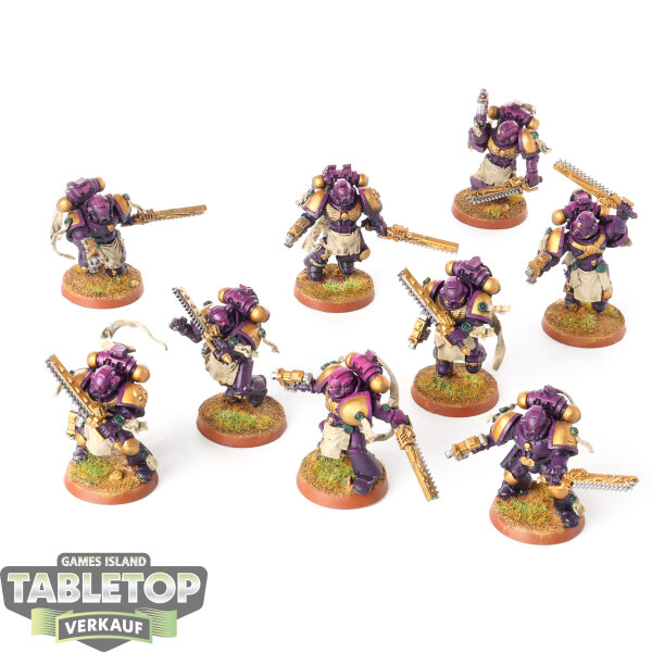Space Marines - 10 Tactical Squad - bemalt