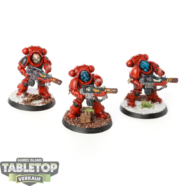 Space Marines - 3x Primaris Eradicators - bemalt