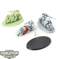 Space Marines - 3x Outriders - teilweise bemalt