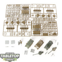 Flames of War - 5x Sherman Armoured Troop - teilweise gebaut