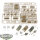 Flames of War - 5x Sherman Armoured Troop - teilweise gebaut