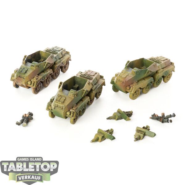 Flames of War - 3x Sd. Kfz. 233 - bemalt