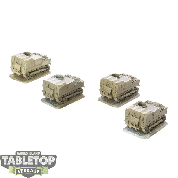 Flames of War - 4x M5 High Speed Tractor - teilweise bemalt