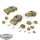 Flames of War - 3x Sd Kfz 221 & 222 Light Scout Troop - teilweise bemalt