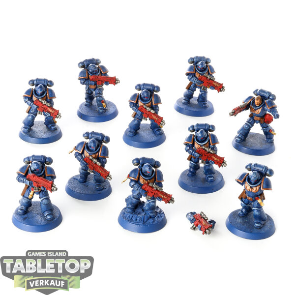 Space Marines - 10x Intercessor Squad - bemalt