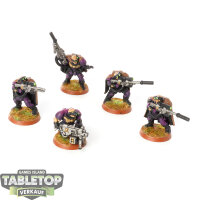 Space Marines - 5x Scouts klassisch - bemalt