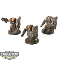 Astra Militarum - 3x Bullgryns - bemalt