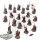 Dark Elves - 20x Dark Elf Warrior Regiment - Spearmen - bemalt