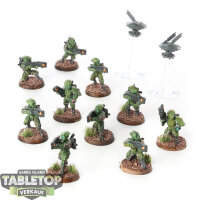 Tau Empire - 10x Fire Warriors Strike Team - bemalt