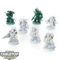 Death Guard - 7x Plague Marines - teilweise bemalt