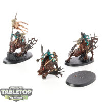 Flesh-eater Courts - 3 Morbheg Knights - teilweise bemalt