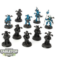Thousand Sons - 10 Rubric Marines - teilweise bemalt
