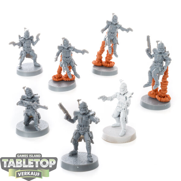Galaktische Republik - 7x ARC Troopers - teilweise bemalt