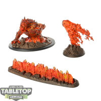 Fyreslayers - 3x Magmic Invocations - bemalt