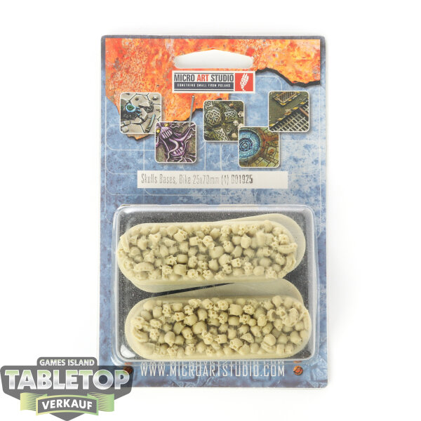Bases - 4x Skulls Base, Bike 25x70mm - Originalverpackt / Neu