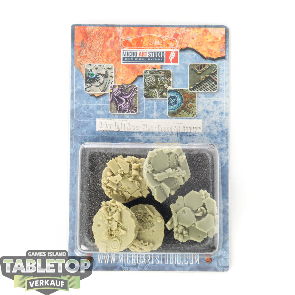 Bases - 5x Urban Fight Bases, Round 25mm - Originalverpackt / Neu