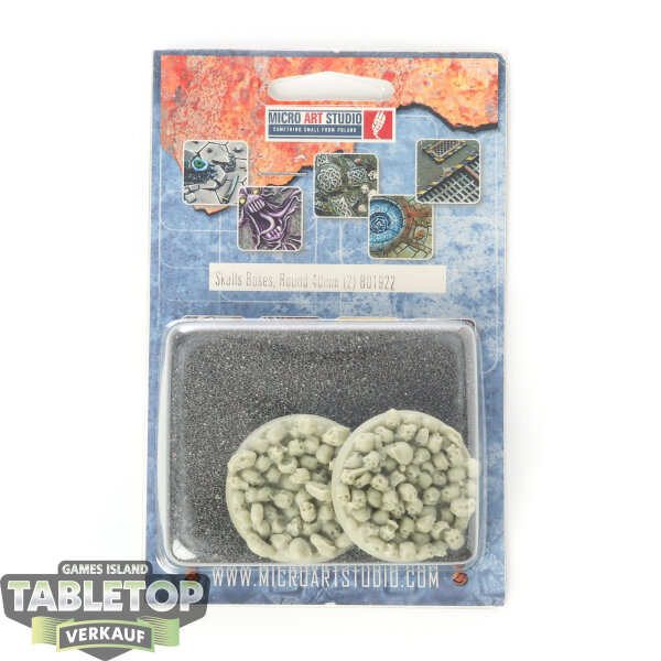 Bases - 2x Skulls Bases, Round 40mm - Originalverpackt / Neu