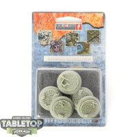 Bases - 5x Wasteland Bases, WRound 30mm -...
