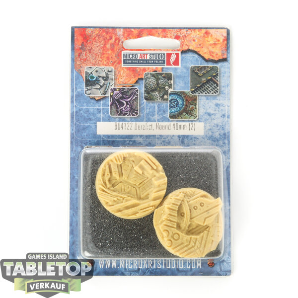 Bases - 2x Derelict Bases, Round 40mm - Originalverpackt / Neu