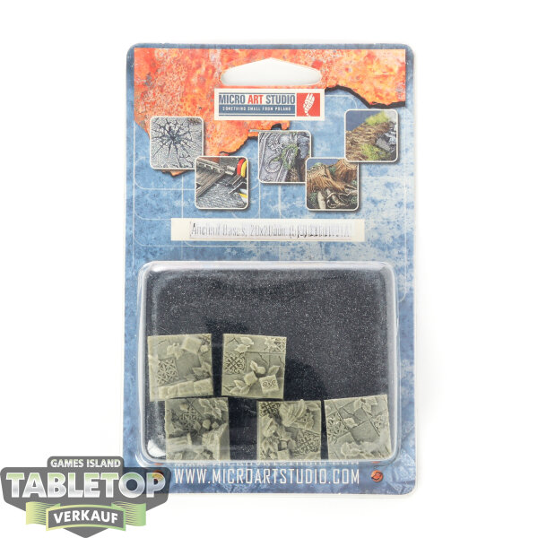 Bases - 5x Ancient Bases, 20x20mm - Originalverpackt / Neu