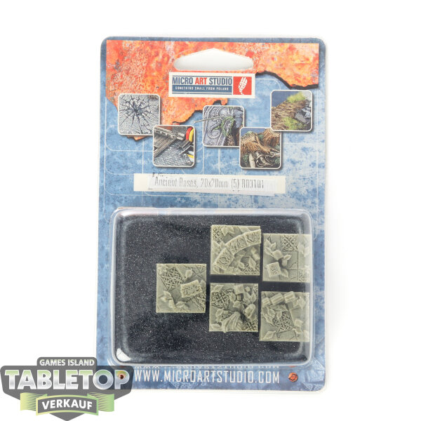 Bases - 5x Ancient Bases, 20x20mm - Originalverpackt / Neu