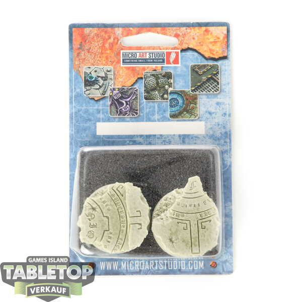 Bases - 2x Temple Bases, Round 40mm - Originalverpackt / Neu