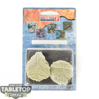 Bases - 2x Temple Bases, Round 40mm - Originalverpackt / Neu