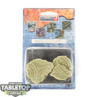Bases - 2x Temple Bases, Round 40mm - Originalverpackt / Neu