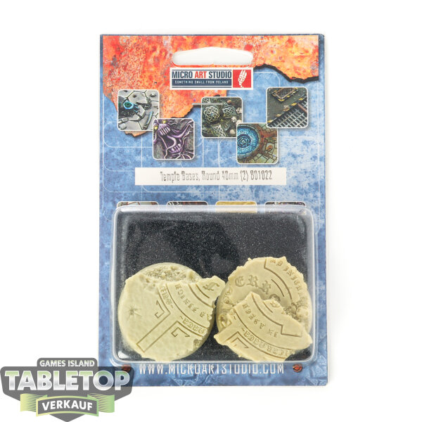 Bases - 2x Temple Bases, Round 40mm - Originalverpackt / Neu