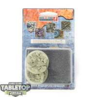 Bases - 2x Graveyard Bases, Wround 40mm -...