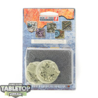 Bases - 2x Graveyard Bases, Wround 40mm -...