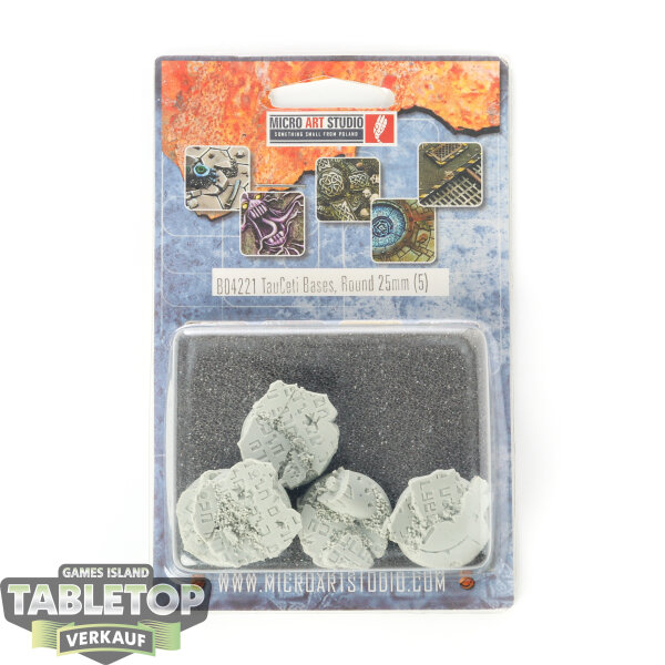 Bases - 5x TauCeti Bases, Round 25mm - Originalverpackt / Neu