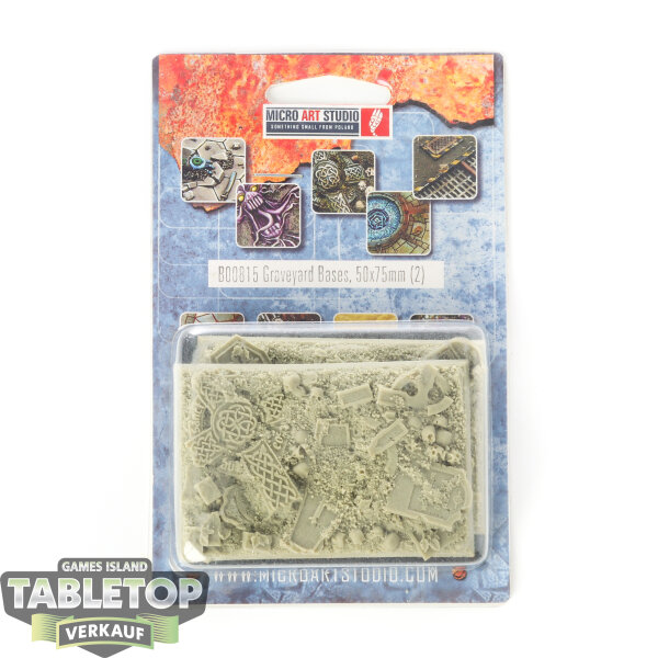 Bases - 2x Graveyard Bases, 50x75mm - Originalverpackt / Neu