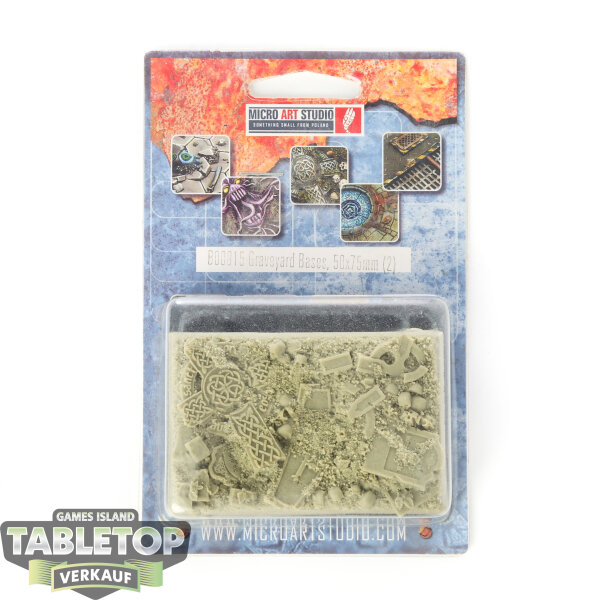 Bases - 2x Graveyard Bases, 50x75mm - Originalverpackt / Neu