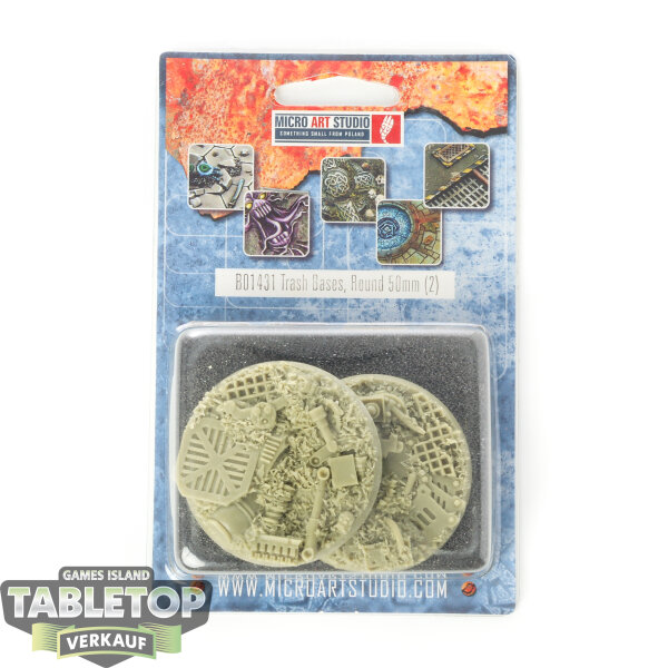 Bases - 2x Trash Bases, Round 50mm - Originalverpackt / Neu