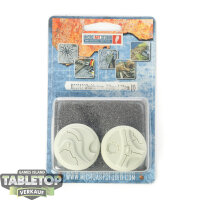 Bases - 2x Wraithstone Bases, Wround 40mm -...
