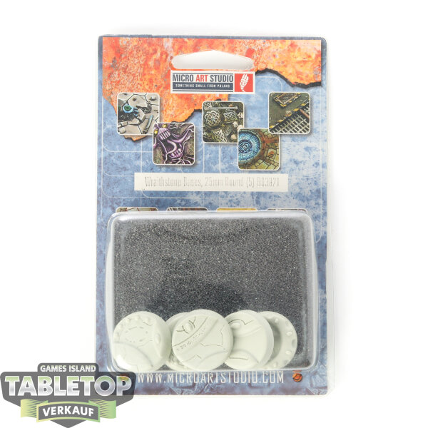 Bases - 5x Wraithstone Bases, Round 25mm - Originalverpackt / Neu