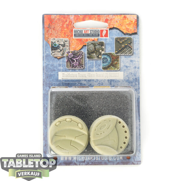 Bases - 2x Wraithstone Bases, Round 40mm - Originalverpackt / Neu