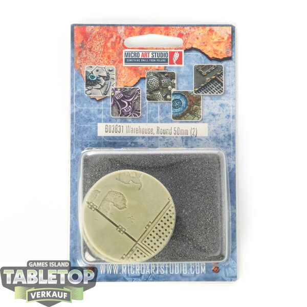 Bases - 2x Warehouse Bases, Round 50mm - Originalverpackt / Neu