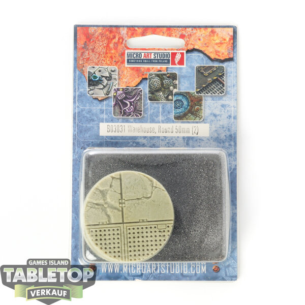 Bases - 2x Warehouse Bases, Round 50mm - Originalverpackt / Neu
