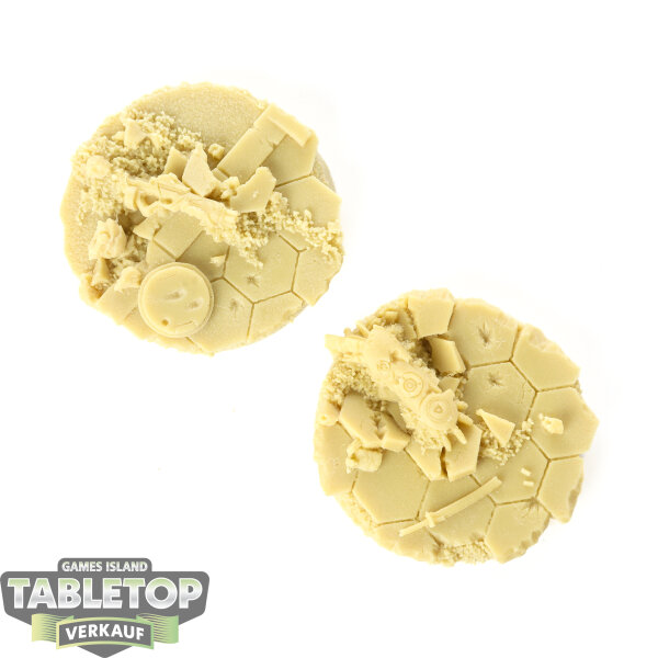 Bases - 2x Urban Fight Bases, Round 40mm - unbemalt