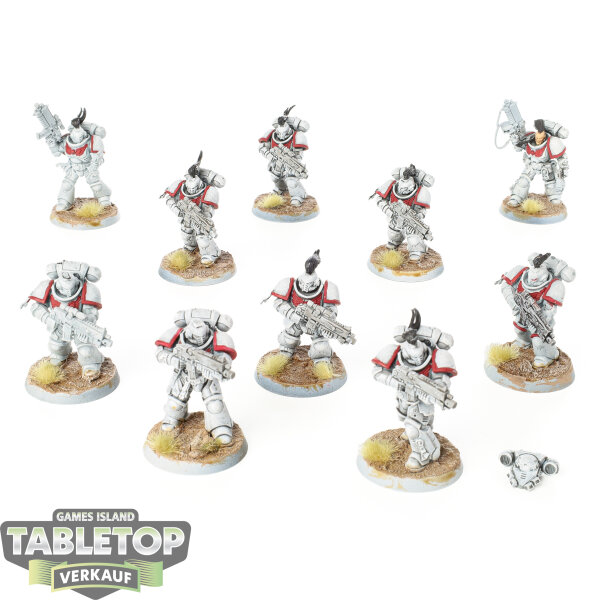 Space Marines - 10 Intercessor Squad - bemalt
