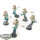 Aeldari - 5 Shadow Spectres Aspect Warrior Squad - bemalt