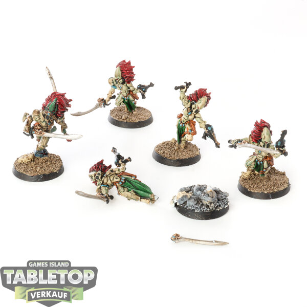 Aeldari - 5 Howling Banshees klassisch - bemalt