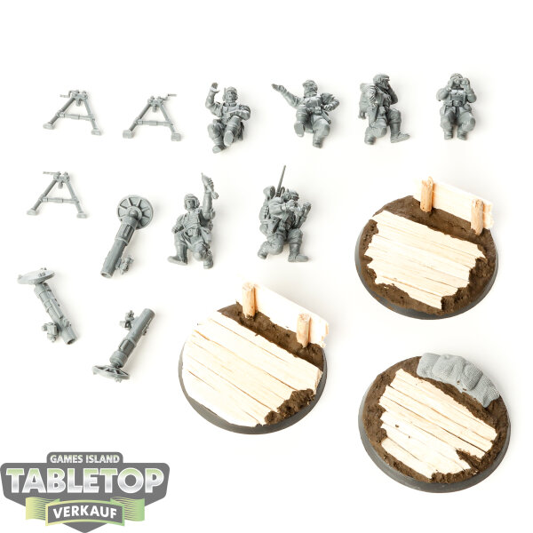 Astra Militarum - 3 Heavy Weapons Squad - teilweise gebaut
