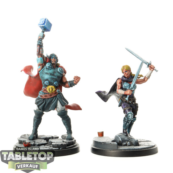 Miniaturen - Thor & Valkyrie - bemalt