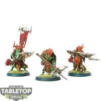 Orruk Warclans - 3 x Man-Skewer Boltboyz - bemalt