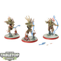 Sylvaneth - 3 x Kurnoth Hunters - bemalt