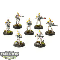 Galaktische Republik - 7 x Phase I Clone Troopers - bemalt